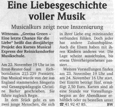 Berliner Woche, November 2002