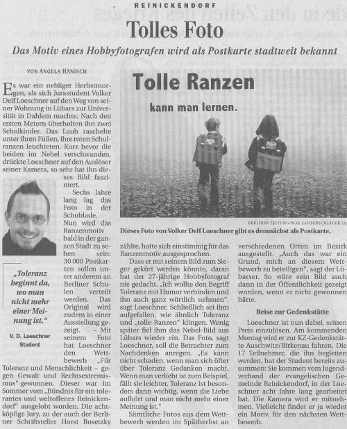 Berliner Zeitung, 25.10.2001, Rubrik Berlin - Reinickendorf, Nummer 249