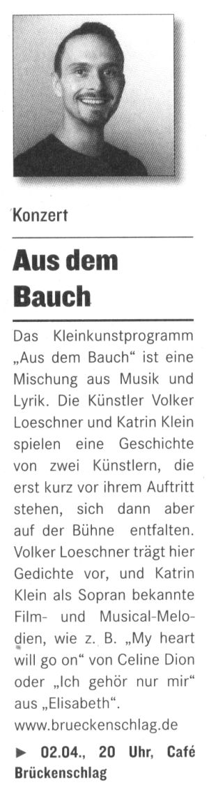 Fritz, Das Magazin, Kassel und Umgebung, April 2005, Rubrik Kultur Live
