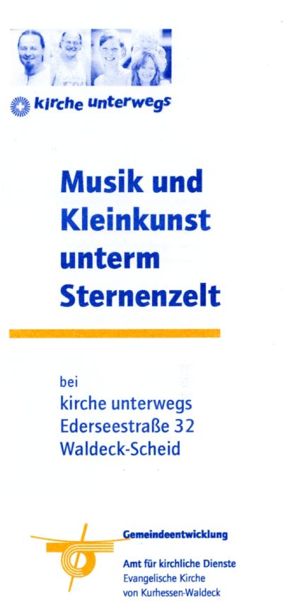 Programm von Kirche Unterwegs, Seite 1