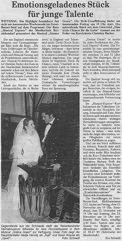 Der Nordberliner, Die Wochenzeitung, 21.11.2002, 54. Jahrgang