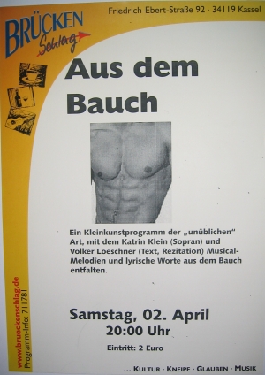 Aus dem Bauch Previewplakat Kassel